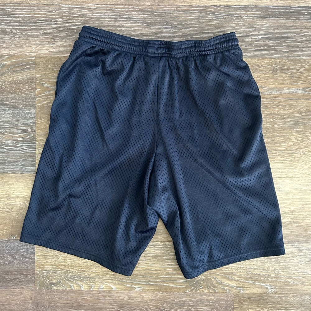 Men’s Hanes Sport navy blue mesh drawstring shorts size S - Picture 7 of 10